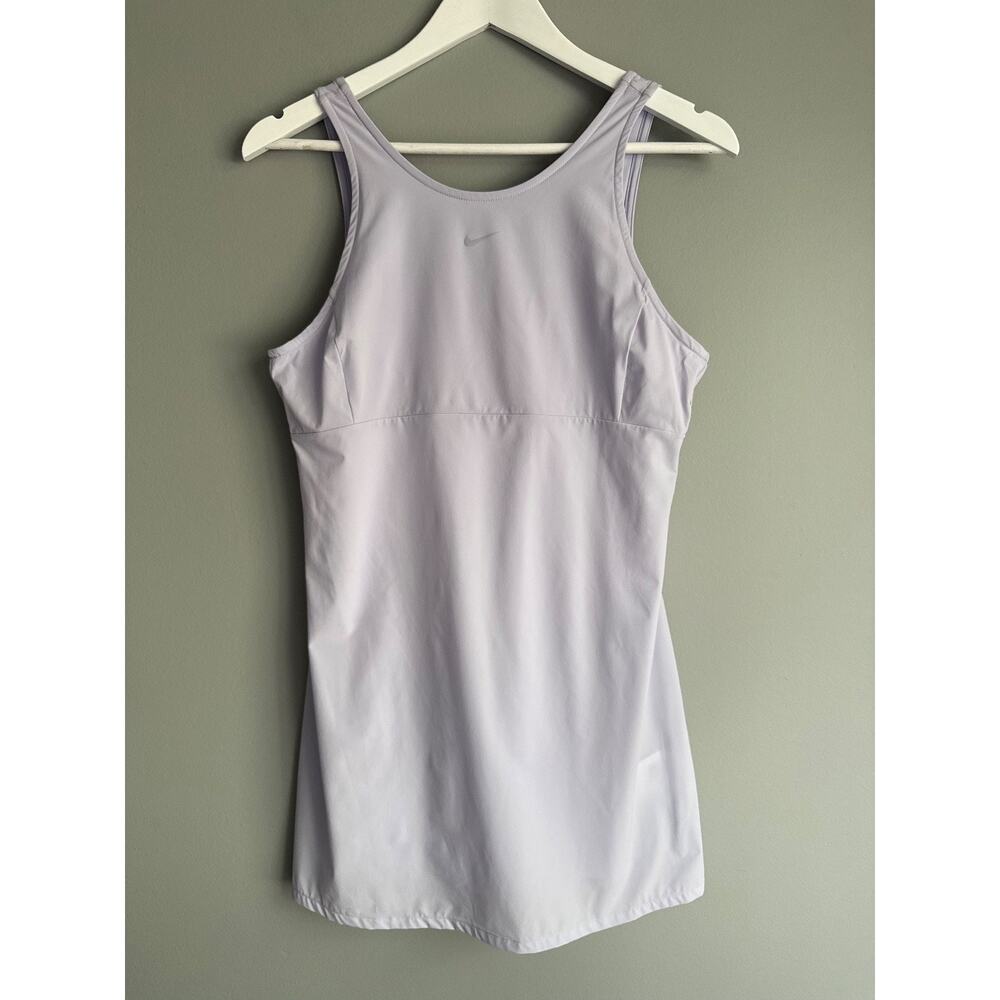 Nike Dri-FIT Lavender Tennis Dress Built-In Shorts Size M Nylon Spandex Swoosh